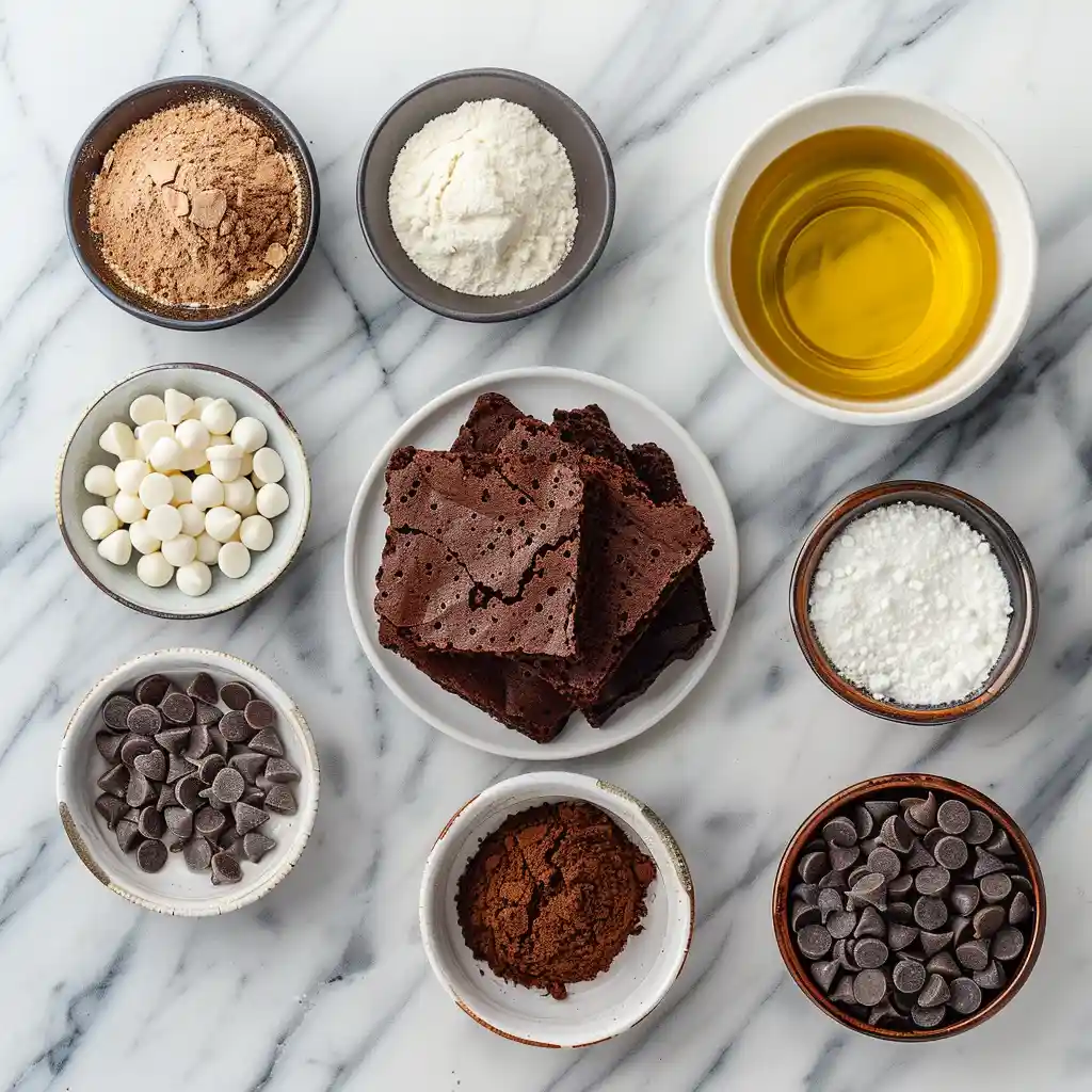 ingredients for 2-Minute Microwave Brownie Bowl