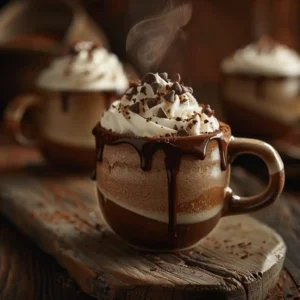Guinness Chocolate Beer Mug Cakes in ceramic mugs