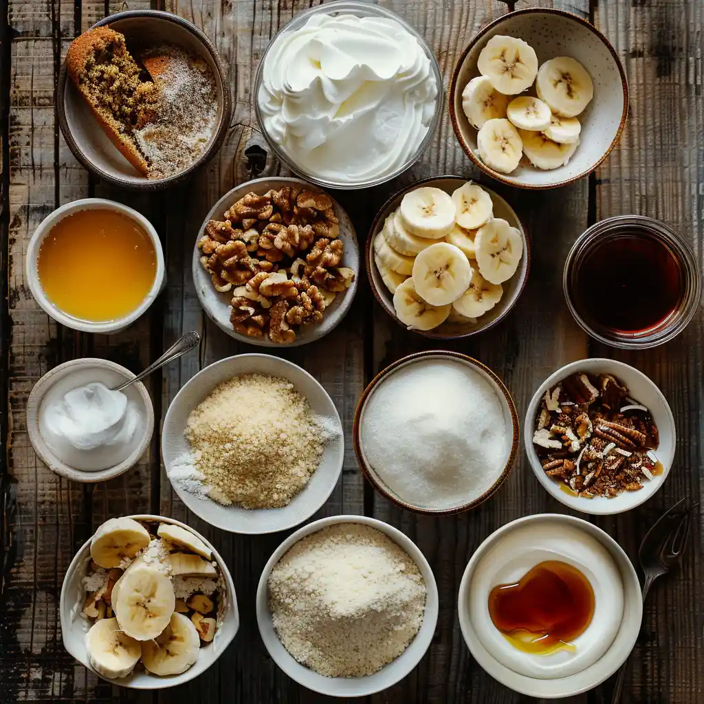 Ingredients for 2-Minute Microwave Banana Cake Bowl