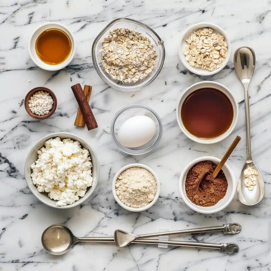 Ingredients for Cottage Cheese Mug Cake With Oats