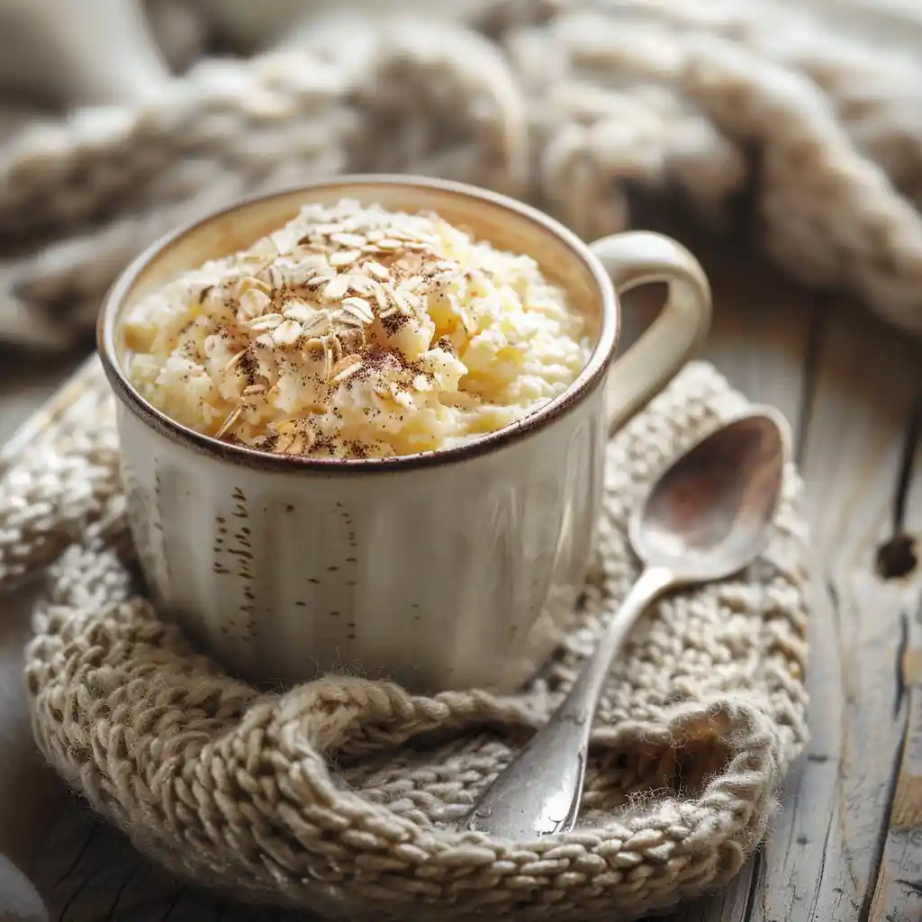 Finished Cottage Cheese Mug Cake With Oats
