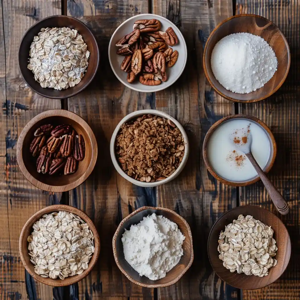 Ingredients for Microwave Cinnamon Roll Oatmeal in a Mug