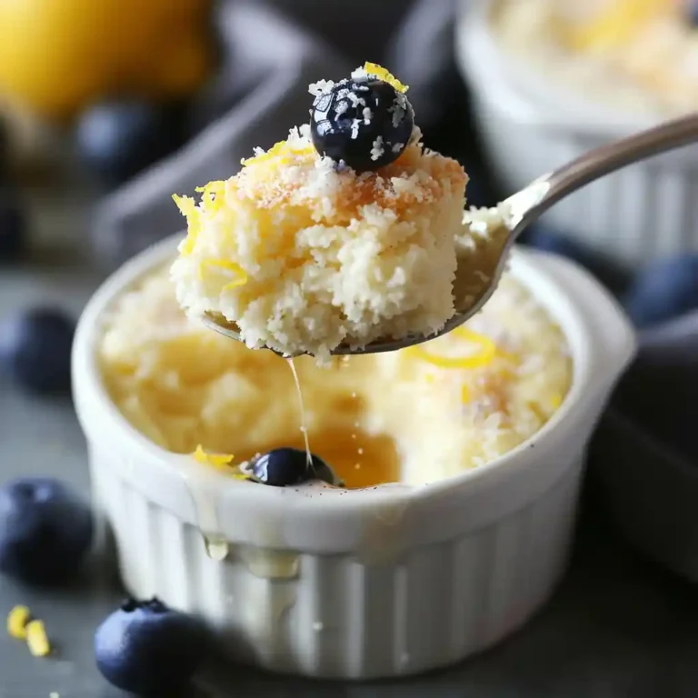 Close-up of Cottage Cheese Mug Cake With Almond Flour