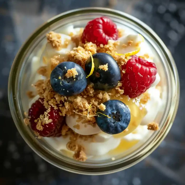 Creamy Cottage Cheese Mug Cake With Greek Yogurt close up