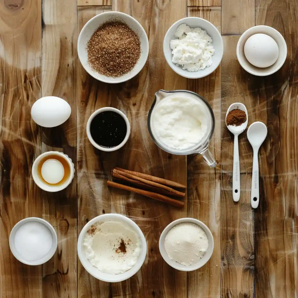 Cottage Cheese Snickerdoodle Mug Cake ingredients