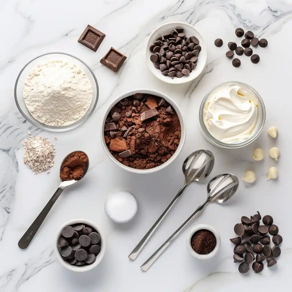 Ingredients for Low Calorie Brownie Mug Cake