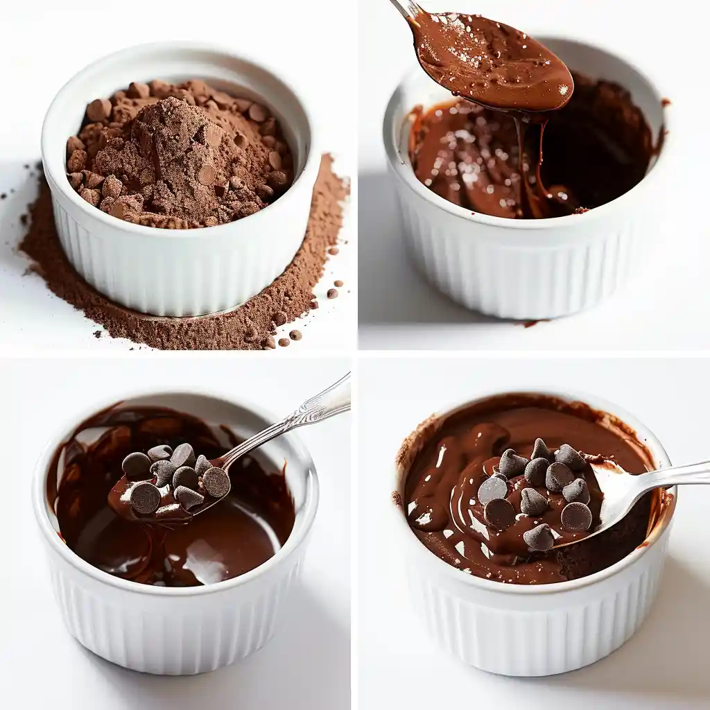 Steps for making Low Calorie Brownie Mug Cake