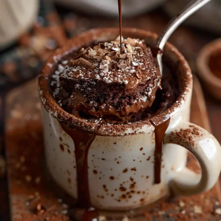 Close-up of Mugcake Nesquik