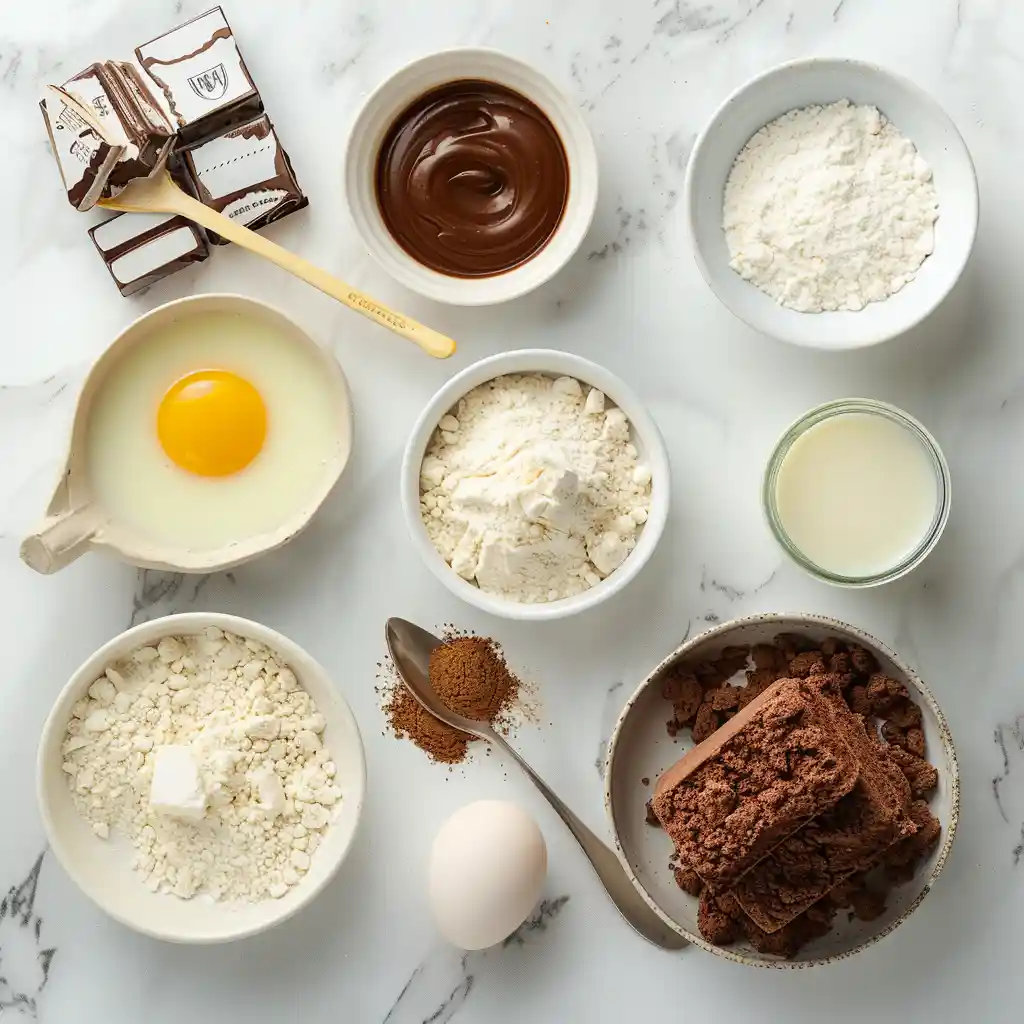 Ingredients for Mugcake Nesquik