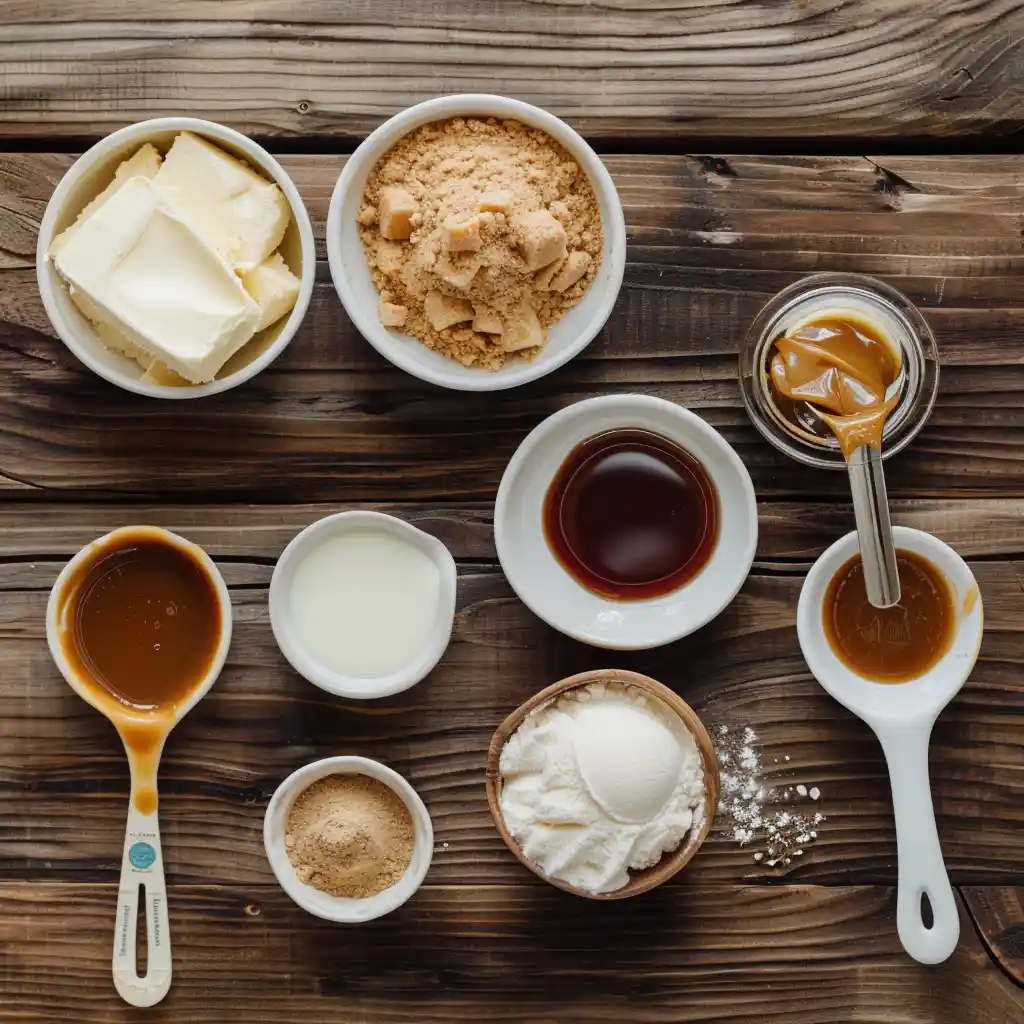 Ingredients for Butterscotch Mug Cakes