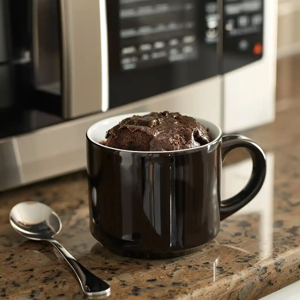 Microwave Cottage Cheese Mug Cake Without Flour cooling